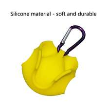 1pc Silicone Golf Ball Protective Case, Holds 1 Ball, Soft & Elastic Golf Ball Storage Box With Aluminum Alloy Carabiner, Suitable For Standard 1.68" Golf Balls, Golf Bag Accessory