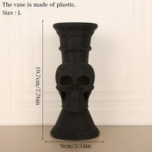 1 chiếc bình chạm khắc hình đầu lâu kiểu Gothic tối màu, đồ trang trí nhà cửa phong cách cổ điển tối màu, vật trang trí nội thất cá tính độc đáo, bình nghệ thuật màu đen sần sùi, thích hợp để tạo không khí lễ hội / trang trí nhà cửa theo phong cách khác biệt. - Nhiều màu - Xem 13