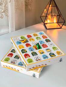 5个/1个节日倒计时30天日历礼盒，30个独立隔间，带编号设计，可装小礼物，厚实白色纸板材质，饰以新月、骆驼、椰枣树、玫瑰、油灯等传统元素，适合节日每日开启、亲子互动、营造节日氛围装饰。 - 星月洞同樂盲盒 - 查看 9