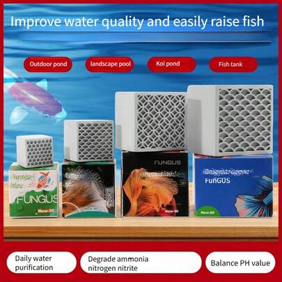 1 st akvariefilterblock - nitrifierande bakterieblock för vattenrening och bakterieodling