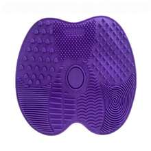 1PC Silicone Makeup Brush Cleaning Mat - Better Clean Your Makeup Tools. Features A Suction Cup, Wear-Resistant, Reusable, Portable Makeup Brush Cleaning Tool Made Of Silicone With Smooth Edges. - Multicolor - View 16