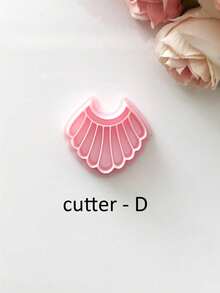 1/8Pcs Multi-Shape Boho Geometric Polymer Clay Cutters & Molds – Modern Minimalist Theme Craft Tools For DIY Earrings Jewelry Charms & Handmade Accessories - Pink - View 14