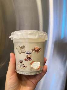 50张复古贴纸套装，适用于手机壳、笔记本、笔记本电脑、行李箱、头盔、滑板、汽车、Kindle、咖啡、学习用品等，DIY装饰