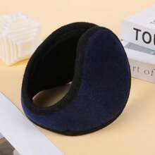 1pc New Rear-Wearing Ear Muffs, Winter Student Ear Warmers, Unisex Autumn/Winter Soft, Elastic, Warm Ear Covers, Outdoor Skiing, Running, Cycling Wind-Proof And Thermal Fleece Earmuffs - Multicolor - View 4