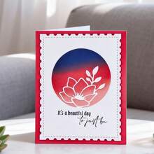 创意花朵切割模具，DIY剪贴簿相册和压花模板，贺卡制作工具，卡片纸切割工艺品，礼品卡制作模板模切。 - 銀色 - 查看 2