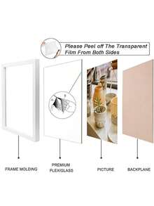 Khung ảnh màu trắng vân gỗ tự nhiên, có nhiều kích thước (A4/10x15/15x20/20x25cm), được làm từ chất liệu gỗ. Bề mặt khung có vân gỗ trang nhã và thiết kế không cần đinh. Thiết kế đa năng cho phép treo tường hoặc đặt trên bàn, lý tưởng cho trang trí nhà cửa, trang trí tường hoặc làm kệ ảnh. - trắng - Xem 5