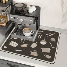 1pc Thick Silica Gel Coaster, Coffee Mat, Kitchen Draining Mat, 3.5mm Thick Waterproof Bar Table Mat, Multipurpose Household Pad, Suitable For Various Occasions And Festivals - Multicolor - View 6