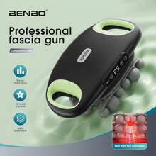 BENBO 16-Head Massage Gun Set, Deep Tissue Percussion Massager With 9 Modes & 30 Intensities,Quiet Muscle Massage Gun For Back,Shoulders, Legs, Foot, Body Muscle Pain Relief - Solid Color - View 11