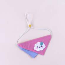 3pcs Pet Plush Fabric Decorative Fashionable Cute Triangle Bibs, Adjustable Scarf, Pet Fashion Accessories Triangle Scarf - Multicolor - View 6