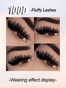 160Pcs Fluffy Lash Clusters ,100D Individual Eyelash, Thick Cluster Eyelash Extensions, D Curl Lashes ,Clusters Individual Lashes, 8-16MM Wispy Cluster Lashes Lash Clusters,Eye Lash Clusters,Individual Eyelashes,Lashes,Fake Lashes - D - View 2