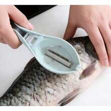 High-Resistant ABS Plastic Fish Cleaning With Integrated Scale Technology A Modern And Hygienic Kitchen In Mexico And United States Professional Grade Utensil 2026 Made With Polymers That Guarantee Uniform File Without Damaging Quality Of Fish Meat Cutting-Design With Non-Slip Handle That Provides Total Safety During Use On Wet Surfaces, Avoiding Risks Of Cuts Highly Valued Product Housewives Seeking Quality And Speed In Preparation Of Traditional Seafood Recipes Superior Quality That Resists Constant Use And Dishwasher Washing Without Losing Its Aesthetics Or Its Impeccable Scratching Capacity Essential Accessory Those Who Value Practicality Of A That Cleans In Seconds Providing A More Organized Kitchen Environment Daily. - Cyan - View 6