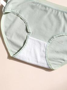 7pcs Women's Cotton Low-Rise Seamless Panties, Solid Color Comfortable Breathable Underwear - Multicolor - View 10
