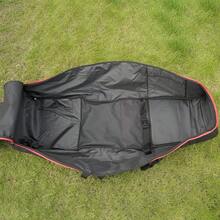 Padded Golf Club Travel Bag With Wheels,Soft Foldable Golf Club Travel Bags, Golf Luggage Case Cover For Airline - With Luggage Lock - 黑色 - 查看 7