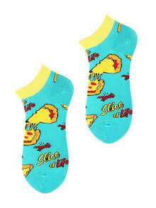 4 Paar unisex Lebensmittel-Themen Bootsocken - Multi-Stil Design (Brathähnchen/Sushi/Ei/Burger Muster), leckere Neuheitssocken für den täglichen Lässig-Tragen, ideales Geschenk für Essensliebhaber, ganzjährig modische Lässig-Socken - Verschiedenfarbig - Übersicht 19