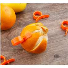 10 Pcs Household Lemon, Orange Peeler, Can Be Used To Peel Oranges And Lemons Or Other Citrus Fruits And Other Peels, Kitchen Gadgets - Burnt Orange - View 12