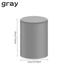 Multi-Purpose Grey Oxford Cloth Protective Cover - All-Weather Dust-Proof, Sun-Proof, Tear-Resistant, Suitable For Portable Air Conditioners, Rolls, Sandboxes, Tablesaws, Buckets, Etc. Essential For Spring Cleaning And Fall Yard Work, Great Christmas/Birthday Gift For Homeowners - Grey - View 10