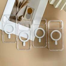 透明磁吸式苹果保护壳，适用于 17 Pro Max/17 Pro/17/16 Pro Max/16 Pro/16 Plus/16e/16，兼容 MagSafe - 無色 - 查看 4