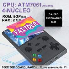 Consola de juegos portátil clásica retro: pantalla IPS de 3,5 pulgadas, más de 15.000 juegos integrados, 64 GB de memoria, el regalo de cumpleaños perfecto. - Negro - Ver 6