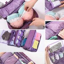 Lightweight Portable Travel Organizer Bag -Underwear Storage Bag Secure Zipper Pouch, Convenient For Storing And Efficiently Organizing Various Items,Space-Saving Organizer For Clothes, Underwear, Socks - 彩色 - 查看 5