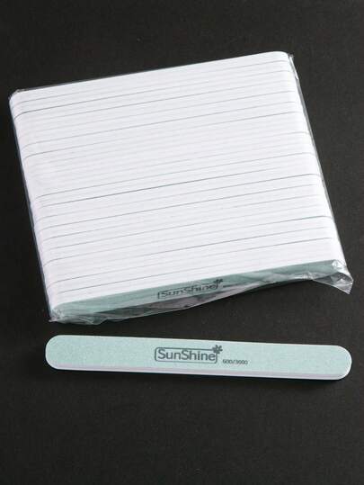 10/5pcs Nail File And Buffer, Professional Nail Files And Buffers Block For Natural Nails, 600/3000 Grit Double Sided Reusable & Washable Manicure Tools Kit For Women Home & Salon