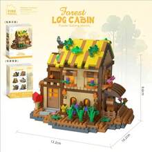 720-860 Pcs Exquisite Architecture & Landscape | Wooden House Building Game | Abundant Indoor & Outdoor Facilities | Entertainment & Decoration | Furniture & Decor - Multicolor - View 4