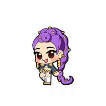 1枚K-POP女巫狩猎主题合金胸针，女巫狩猎主题动漫徽章，可爱小老虎乌鸦金属徽章配饰，时尚可爱装饰品，服装配饰，小礼物，演唱会礼物 - 彩色 - 查看 13