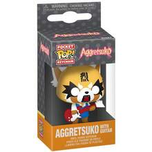 Funko Pocket Pop! Keychain:  Aggretsuko With Guitar - Heavy Metal Vinyl Figure - Multicolor - View 2