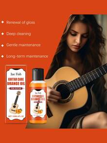 2-In-1 Guitar Care & Polish, Enhances Shine, Protects Lacquer Finish, Prevents Dust & Oxidation For Wooden Musical Instruments - Multicolor - View 2