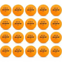 20 Pack Unisex 3 Star 40+ ABS Ping Pong Balls High Elasticity Table Tennis Balls For Competition Recreational Play Games DIY Use - Màu vàng - Xem 1