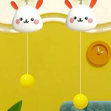 1pc Hanging Ping Pong Trainer, Creative Indoor Door Frame Suspension Automatic Collection Table Tennis Sports Training Coordination Reaction Ability - Multicolor - View 3