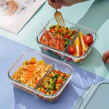 Hộp đựng thực phẩm bằng thủy tinh có nắp đậy - Bộ hộp đựng thức ăn bằng thủy tinh kín khí - Hộp đựng thực phẩm có nắp gài - Dùng được trong lò vi sóng, lò nướng, tủ đông và máy rửa chén - Dùng để chuẩn bị bữa ăn. - màu xanh lá - Xem 8