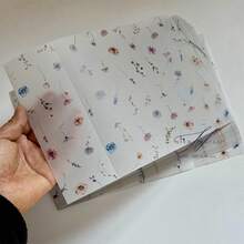 20pcs Floral Leaf Pattern Kraft Paper, Suitable For 5x7 Inch Wedding Invitations, Kraft Paper Envelopes, Custom Kraft Paper Packaging Invitations, Summer Birthday Gifts, Beach Theme Back To School Supplies, Classroom Decor - Multicolor - View 14