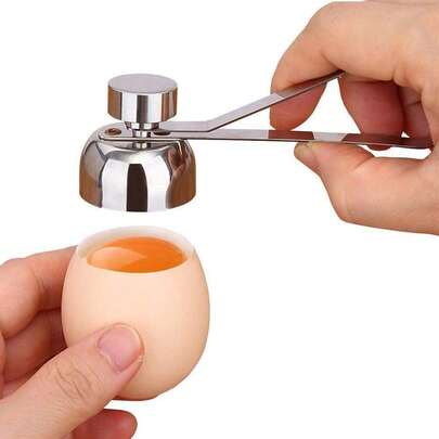 Edelstahl Ei Knacker, Ei Separator, Ei Kocher, Ei Hammer. Geeignet für rohe Eier, weiche Eier und harte Eier.