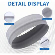 5pcs/40PCSHeadbands Polyester Non Slip Elastic Sweat Hairbands Soft Fabric Stretch Wide Short Hair Bands For Girls Yoga Workout Running Women Head Scarf Elegant Hair Accessories Causal Sweatband - Multicolor - View 5