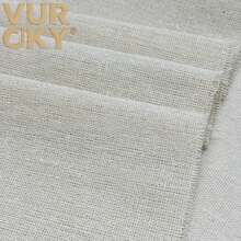 Plus Size Linen Cotton Fabric/Raw Unprocessed Pre-Cut Linen Cloth, For Clothing Crafts, Planter Decor, Tablecloths, Embroidery, Handmade Linen - Multicolor - View 7