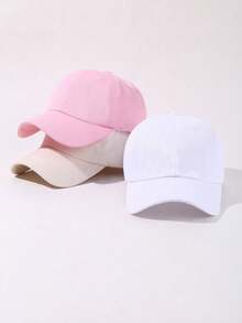 1PC Random Girls Bow Baseball Hat, Holiday Essential Summer Beach Cap, Sweet Cute Style, Fashion Lovers, Pink Hat, Versatile Soft Top Baseball Cap, Suitable For Everyday Wear, Sun Shading Versatile Hat - Multicolor - View 11