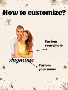 4/12/24pcs Personalized Photo Mug Stickers, Customize Photo And Text,Custom Coffee Cup Stickers With Picture And Text, Design Your Own Mug Stickers , Custom Logo Mug Stickers , Personalized Gift For Mom Or Dad - Multicolor - View 5