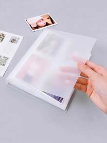 Transparent Frosted Binder Sleeves, Financial & Life Organizer Notebook, Transparent Loose-Leaf Invoice Document Folder, PP Outer Shell File Bag Office Supplies, Sealed Document Organizer File Folder, DIY Scrapbook Storage - Multicolor - View 4
