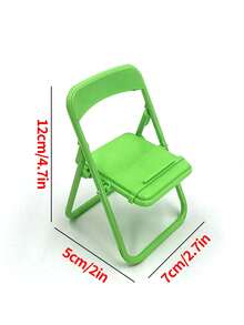 2/5个装办公椅手机支架，通用纯色支架，装饰办公椅支架，创意迷你椅手机支架，可爱办公凳支架，便携式斜挎手机支架 - 彩色 - 查看 6