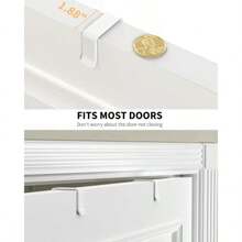 White 9-Tier Over The Door Pantry Organizer Pantry Organization And Storage Metal Hanging Spice Rack Shees Door Home And Kitchen Entials Laundry Room Bathroom Organization - trắng - Xem 4