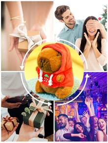 1pc Capybara Plush Keychain, Cute Animal Keyring, Creative Animal Keychain, Couple Keychain, Bag Pendant, Backpack Charm, Wallet Charm, Car Charm, Small Gift - Multicolor - View 11