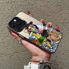 おしゃれなスマホケース  11/12/13/14/15/15pro/15 Plus/15 Promax/7plus/8plus/11pro/12pro/13pro/14pro/11promax/12promax/13promax/14promax/14plus/5 - 半透明の黒 - チェックする 3