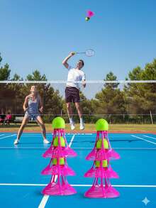 15pcs/10pcs/5pcs/3pcs/1pc Wind-Resistant Badminton Shuttlecocks, Plastic Badminton Shuttlecocks, Durable Badminton Shuttlecocks, Durable & Shockproof Badminton Shuttlecocks - Multicolor - View 2