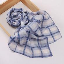 Dreamy Collection Women's Soft, Breathable, Romantic Floral Print Muslin Hijab Shawl, Spring/Summer - Multicolor - View 19