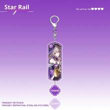 崩坏3：星之轨道 亚克力钥匙扣，黑塔，赫塔，苏尚，希儿，星期日，开拓者，游戏粉丝礼物，生日，节日 - 彩色 - 查看 3