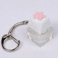 Cute Cat Paw Stress Relief Button, Squishy Butt Clicker Keychain, Toy Squeeze Decompression, Creative Gift Pendant, Bag Decoration Stress Relief Pendant, For Teenagers & Adults, Birthday & Holiday Gift - Multicolor - View 6