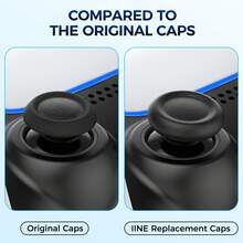 IINE Joystick Replacement Caps For PS 5/4 Controller, Easy To Install Thumb Stick Replacement Caps