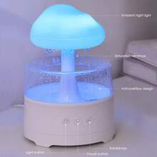 Color Changing Raindrop Humidifier, Aroma Diffuser, Sleep Ambience Light, Raindrop Night Light, 7 Color Changing Raindrop, Suitable For Home, Office, Dorm, Halloween & Christmas Gift - View 11