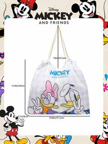 Disney 1 Túi mua sắm Mickey Mouse chính hãng, dung tích lớn, có thể gấp gọn, túi đeo vai dây rút, nhẹ, được cấp phép chính thức - Có thể kiểm chứng. Phù hợp cho nữ/sinh viên sau đại học/phụ nữ. Hoàn hảo cho sử dụng hàng ngày/mua sắm/đi chơi. - Nhiều màu - Xem 4