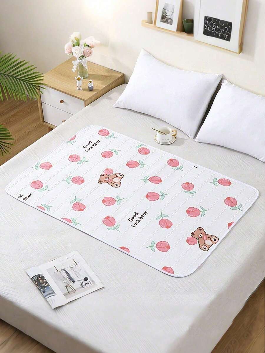 4-Layer Reusable Waterproof Incontinence Pad, Large Size Bed Protector, Washable Bedding Pad For Menstrual, Elderly And Pet Care, Highly Absorbent And Durable - Multicolor - View 1